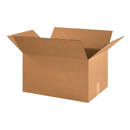 Boîtes en carton ondulé, 21 x 14 x 10 ", Kraft
