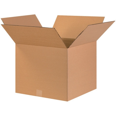 Boîtes en carton ondulé, 17 x 17 x 14 ", Kraft