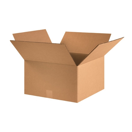 Boîtes en carton ondulé, 16 x 16 x 9 ", Kraft