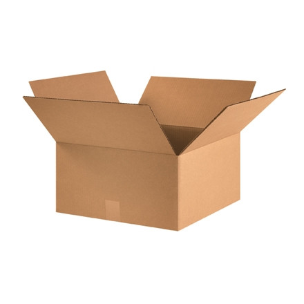 Boîtes en carton ondulé, 16 x 16 x 8 ", Kraft