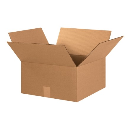 Boîtes en carton ondulé, 15 x 15 x 8 ", Kraft