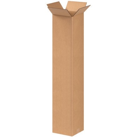 Boîtes en carton ondulé, 8 x 8 x 42 ", Kraft