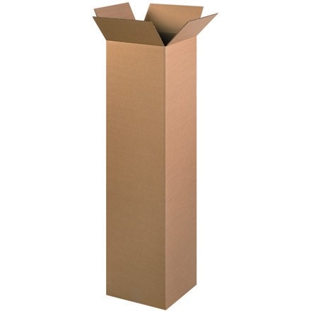 Boîtes en carton ondulé, 12 x 12 x 52 ", Kraft