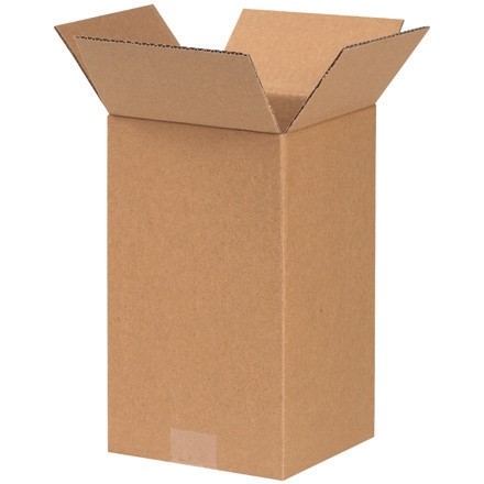 Boîtes en carton ondulé, 7 x 7 x 14 ", Kraft