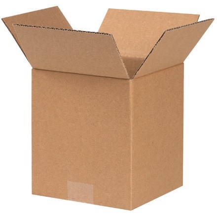 Boîtes en carton ondulé, 7 x 7 x 8 ", Kraft