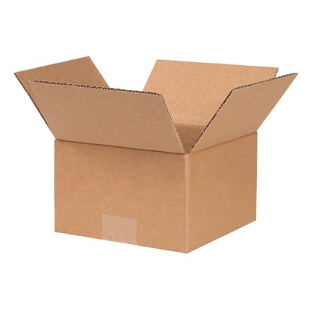 Boîtes en carton ondulé, 7 x 7 x 4 ", Kraft
