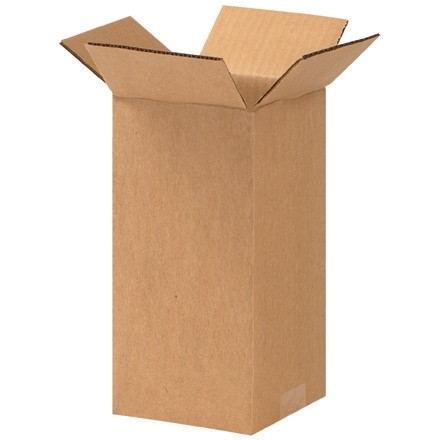 Boîtes en carton ondulé, 5 x 5 x 10 ", Kraft