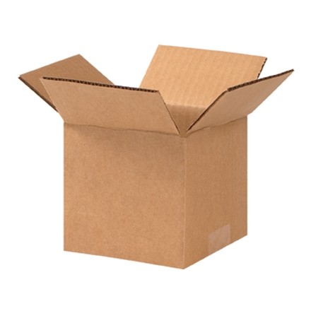 Boîtes en carton ondulé, 5 x 5 x 4 ", Kraft