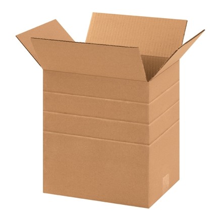 Boîtes en carton ondulé, 11 1/4 x 8 3/4 x 12 ", Kraft