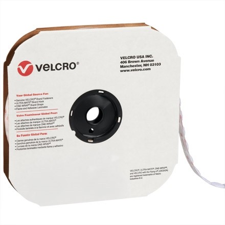 Velcro® Tape Dots - Crochet, Blanc, 1 3/8 "