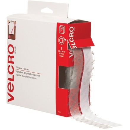 Ensemble de bandes Velcro® - 3/4 "x 15 ', transparent