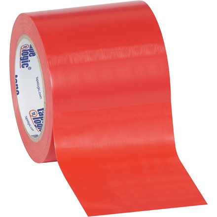 Ruban de sécurité TPC en vinyle, 4 po x 36 verges, rouge