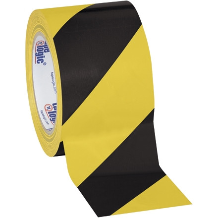 Ruban de sécurité TPC en vinyle, 3 po x 36 verges, jaune / noir