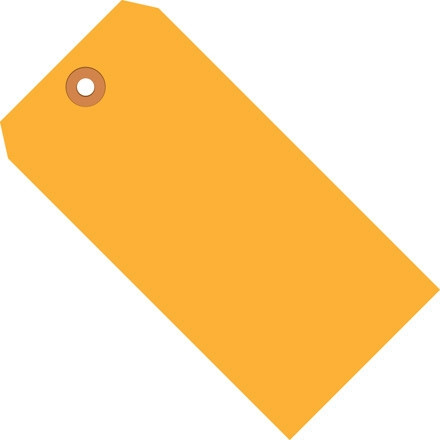 Étiquettes d'expédition orange fluorescent # 6 - 5 1/4 x 2 5/8 "