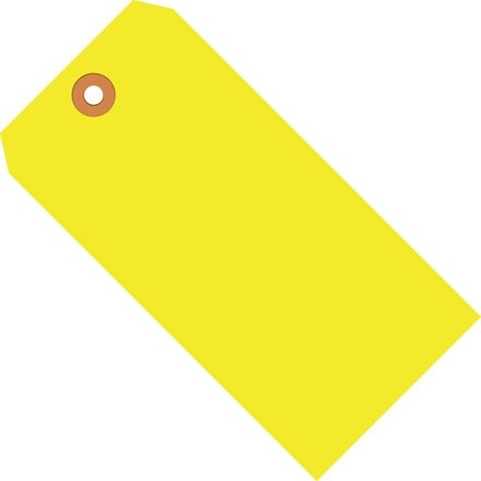 Étiquettes d'expédition jaune fluorescent # 1 - 2 3/4 x 1 3/8 "