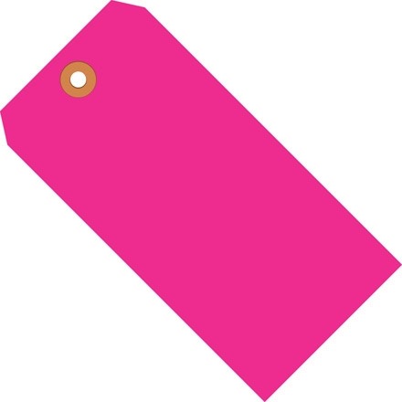 Étiquettes d'expédition rose fluorescent # 7 - 5 3/4 x 2 7/8 "