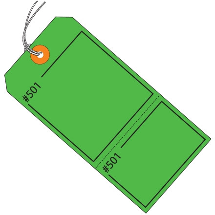 Balises de réclamation en 2 parties - n ° 5, vert