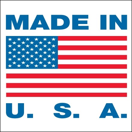 Etiquettes "Made In USA", 1 x 1 "