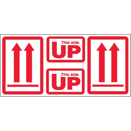 Jeux d'étiquettes 4 en 1 - "This Side Up" et flèches