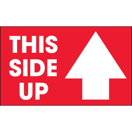 Étiquette "This Side Up" - 3 x 5 "