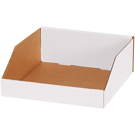 Boîtes en carton ondulé blanc, 12 x 12 x 4 1/2 "