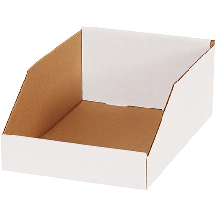 Boîtes en carton ondulé blanc, 8 x 12 x 4 1/2 "