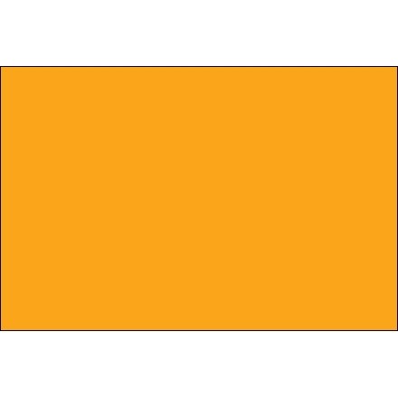 Étiquettes d'inventaire orange fluorescent - 3 x 6 "