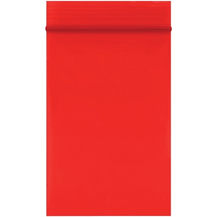 Sacs refermables 2 x 3 "2 mil - rouge