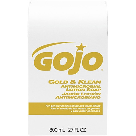 Boîte de recharge pour savon antibactérien GOJO® Gold et Klean - 800 ml