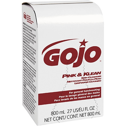 GOJO® - Boîte de recharge pour savon tout usage, rose et klean - 800 ml