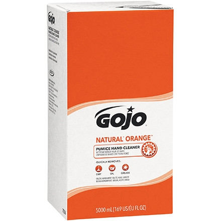 GOJO® Boîte de recharge pour nettoyant pour les mains à la pierre ponce Natural Orange ™ - 5 000 ml