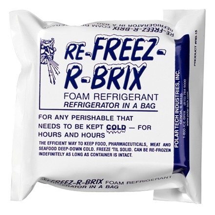 Re-Freez-R-Brix ™ 15 oz Briques Froides - 4 1/2 X 4 X 1 1/2 "
