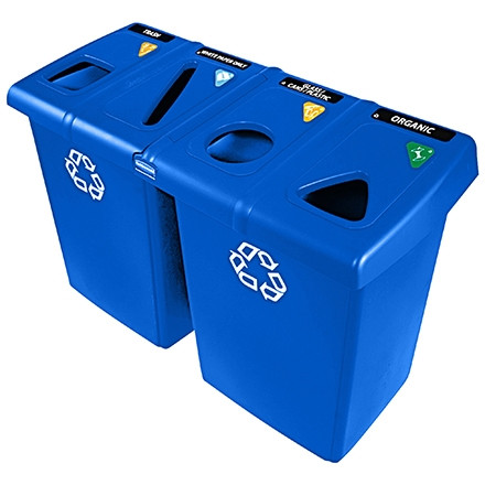 Station de recyclage Rubbermaid®, 92 gallons