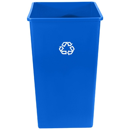 Rubbermaid® Square - Contenant de recyclage - 50 gallons, bleu