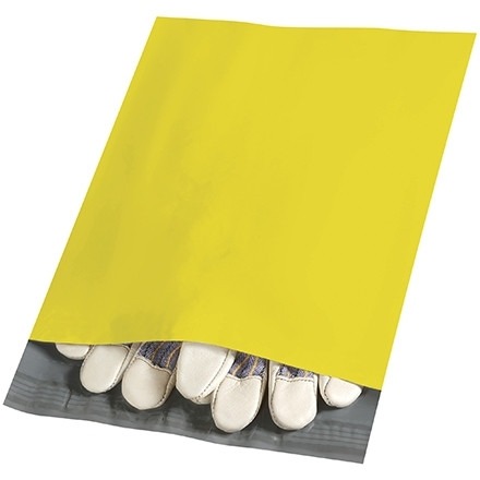 Enveloppes en polyéthylène, jaune, 10 x 13"