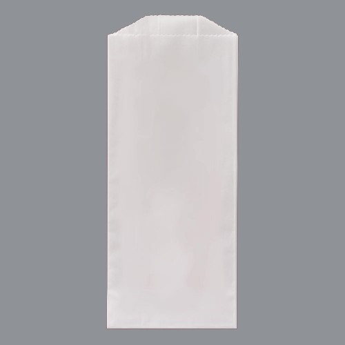Gusseted Glassine Bags, 3 1/2 x 2 1/4 x 7 3/4"
