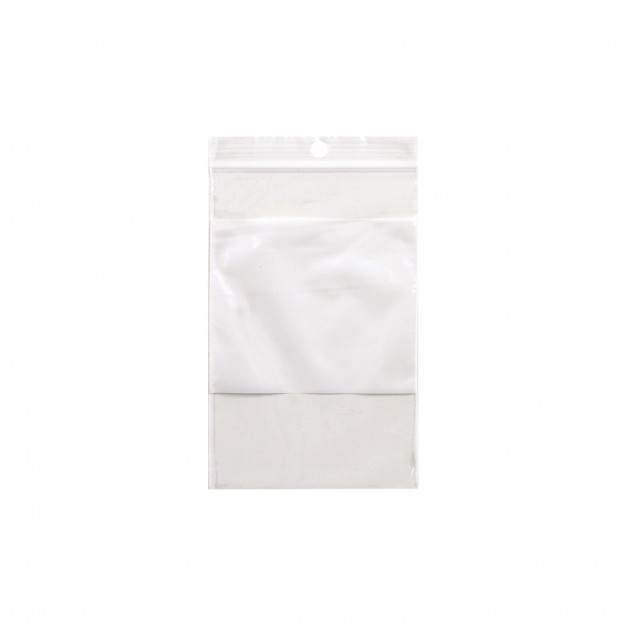 Sacs en polyéthylène refermables avec bloc blanc - 12 "X 15" - 4 mil - Caisse de 500